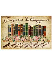 When you enter this library 17x11 Poster front