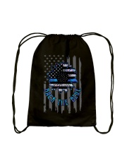 Back the blue Drawstring Bag tile