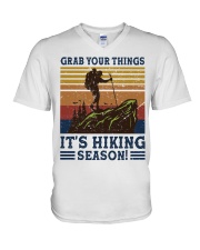 Grab your things V-Neck T-Shirt tile