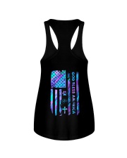 God bless America Ladies Flowy Tank tile