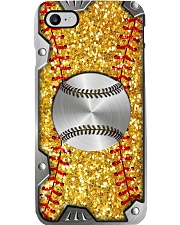 Softball Sequin pattern print Phone Case i-phone-8-case