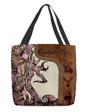 Country Girl Leather Pattern Print All-over Tote front