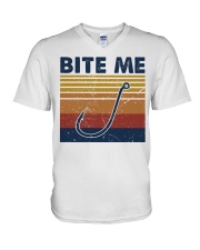 Bite me V-Neck T-Shirt tile