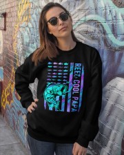Reel cool papa Independence day Crewneck Sweatshirt lifestyle-unisex-sweatshirt-front-3