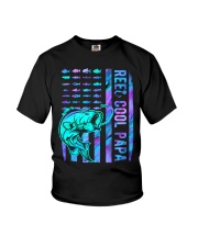 Reel cool papa Independence day Youth T-Shirt tile