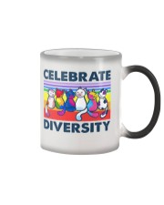 Celebrate diversity Color Changing Mug tile