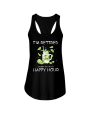 I'm retired Ladies Flowy Tank tile