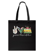 Peace Love Fabric Tote Bag tile