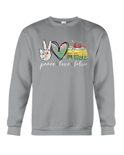 Peace Love Fabric Crewneck Sweatshirt tile