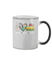 Peace Love Fabric Color Changing Mug tile