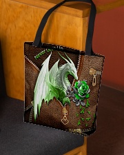 Never Give Up Leather Pattern Print All-over Tote aos-all-over-tote-lifestyle-front-02