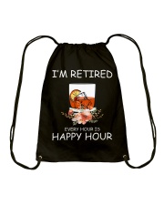 I'm retired Drawstring Bag tile