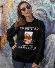 I'm retired Crewneck Sweatshirt lifestyle-unisex-sweatshirt-front-3