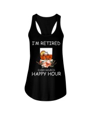 I'm retired Ladies Flowy Tank tile