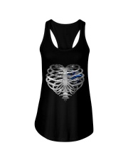 Blue line Halloween Ladies Flowy Tank tile