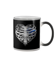 Blue line Halloween Color Changing Mug tile