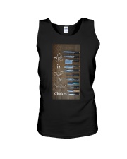 Life is full of important choices Unisex Tank tile