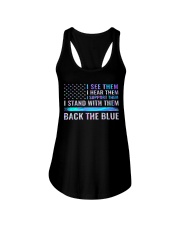 I see them I hear them Ladies Flowy Tank tile