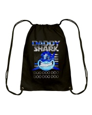 Daddy shark Drawstring Bag tile