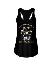 Supporting the paws Ladies Flowy Tank tile