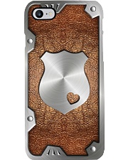 Police badge Metal pattern print Phone Case i-phone-8-case