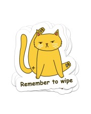 Remember to wipe Sticker - 4 pack (Vertical) front