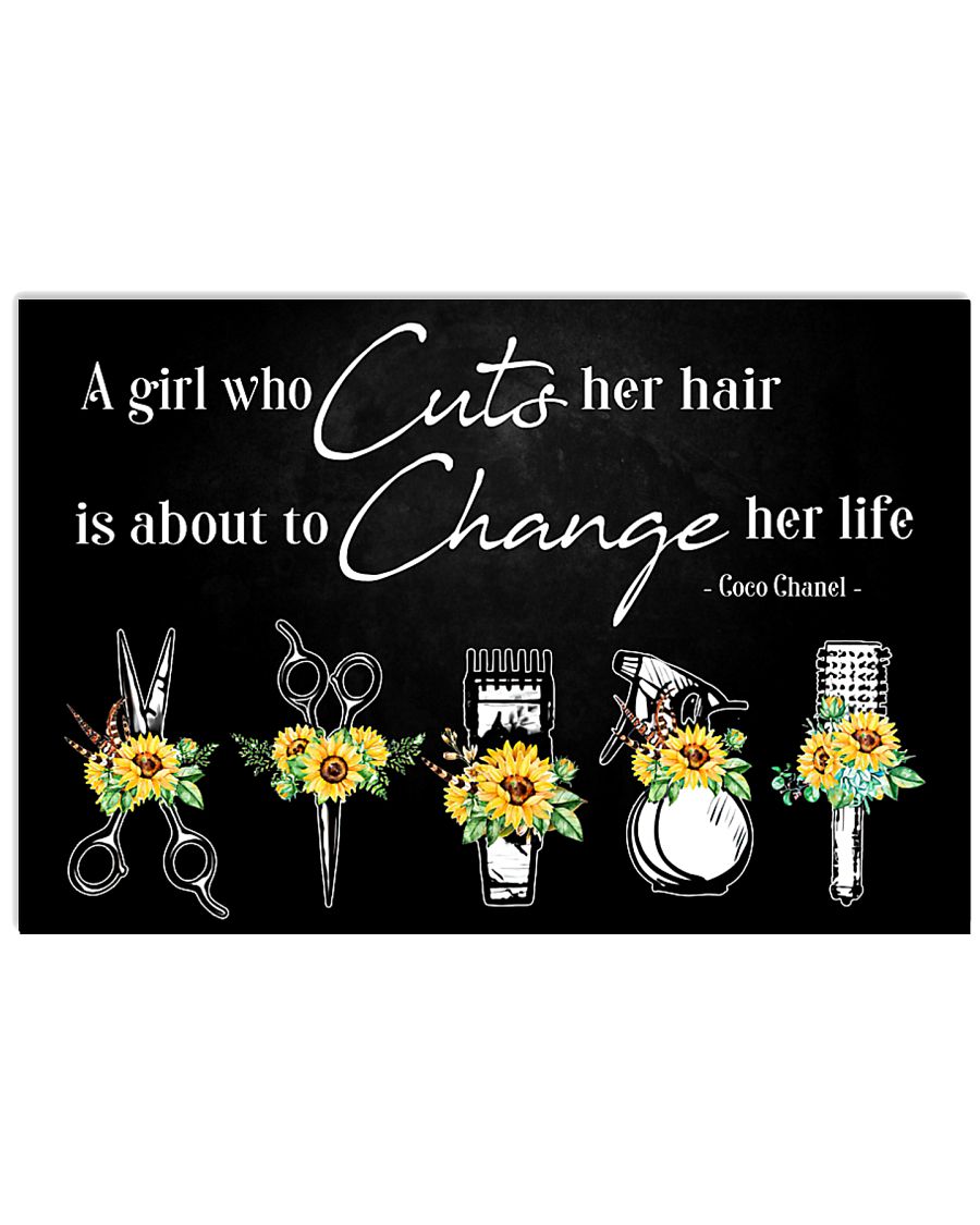 A girl who cuts 17x11 Poster