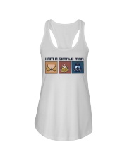I am a simple man Ladies Flowy Tank tile
