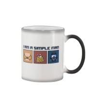 I am a simple man Color Changing Mug tile