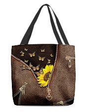Sunflower and butterfly All-over Tote front