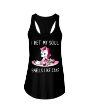 I bet my soul smells like cake Ladies Flowy Tank tile