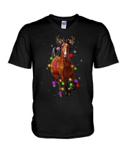 Horse Christmas V-Neck T-Shirt tile
