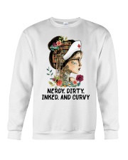 Nerdy dirty inked and curvy Crewneck Sweatshirt front