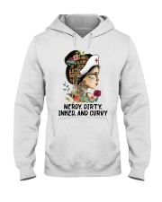 Nerdy dirty inked and curvy Hooded Sweatshirt tile