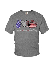 America love Independence day Youth T-Shirt tile