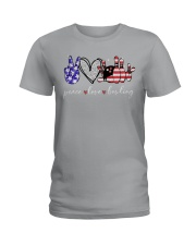 America love Independence day Ladies T-Shirt tile