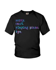 Sorry can't playing piano Youth T-Shirt tile