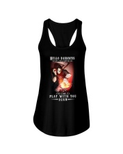 Hello Darkness My Old Friend Ladies Flowy Tank tile