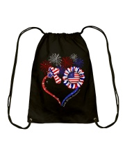 God bless Independence day Drawstring Bag tile