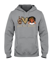 Peace Love Melanin - Printed apparels Hooded Sweatshirt tile