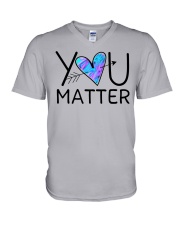 You matter V-Neck T-Shirt tile