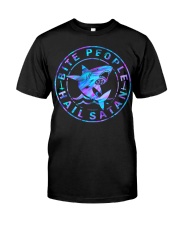 Bite people hail satan Classic T-Shirt front