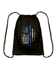 My daddy is my hero Drawstring Bag tile