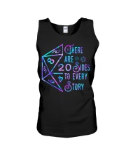 There are 20 sides Unisex Tank tile