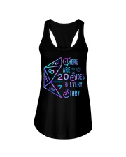 There are 20 sides Ladies Flowy Tank tile