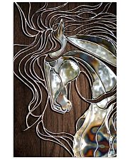 Horse Faux wood print 11x17 Poster front