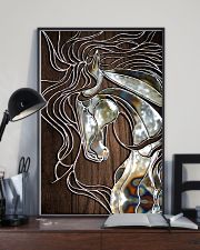 Horse Faux wood print 11x17 Poster lifestyle-poster-2