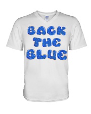 Back the blue V-Neck T-Shirt tile