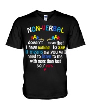 AUTISM AWARENESS V-Neck T-Shirt tile