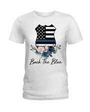 Back the blue Ladies T-Shirt tile